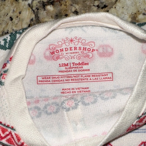 Wondershop Kids Pajama Set - Festive Red and Green - Picture 4 of 4